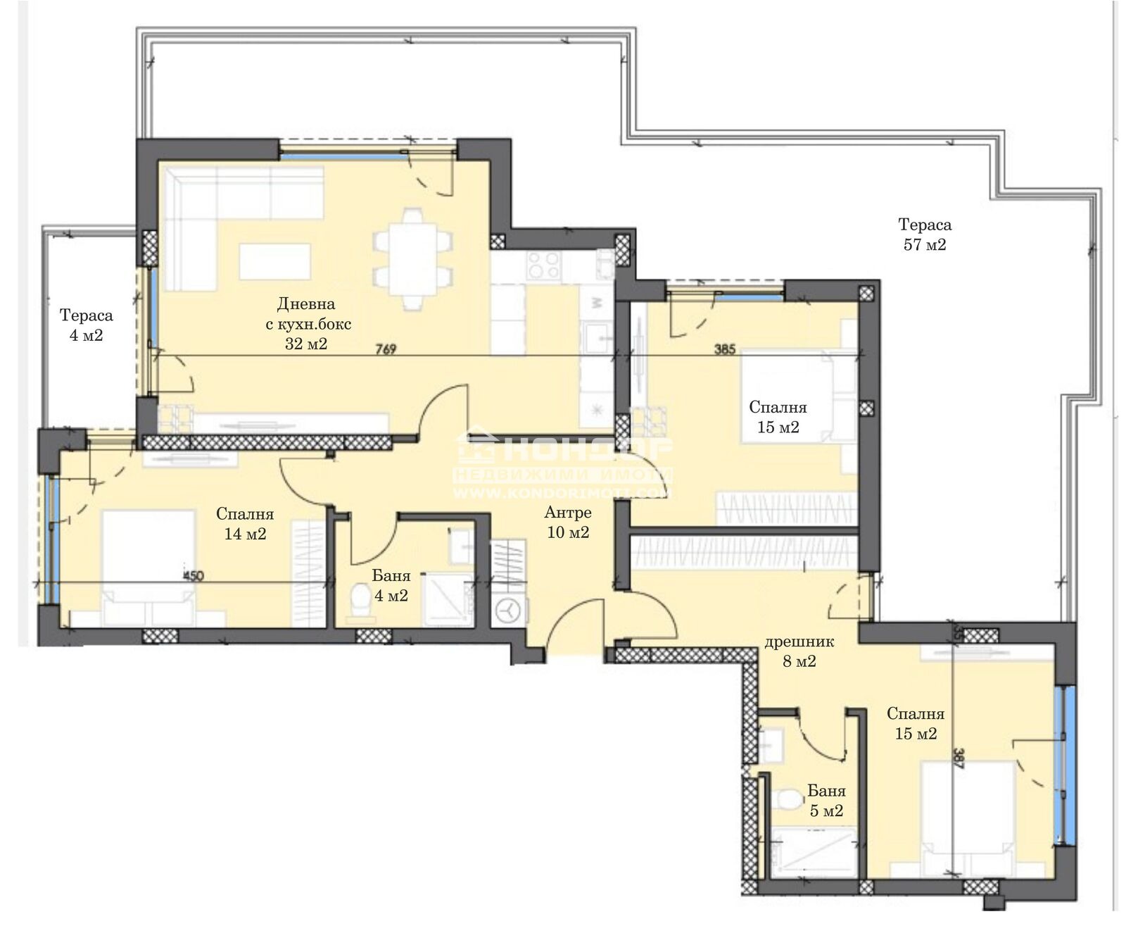 Продава МНОГОСТАЕН, гр. Пловдив, Тракия, снимка 5 - Апартаменти - 50190588