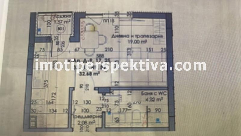 À venda  Estúdio Plovdiv , Kiutchuk Parij , 45 m² | 61104814 - imagem [2]