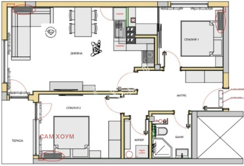 Продава 3-СТАЕН, гр. Варна, Левски 1, снимка 3 - Aпартаменти - 49271904