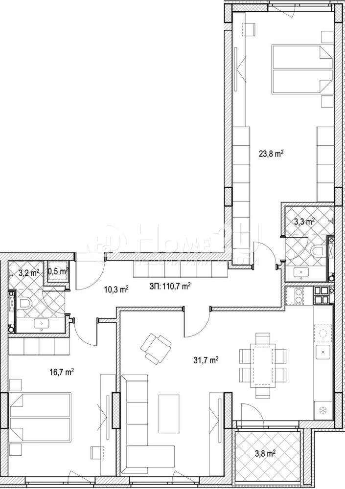 Продава 3-СТАЕН, гр. София, Овча купел, снимка 5 - Апартаменти - 55655791