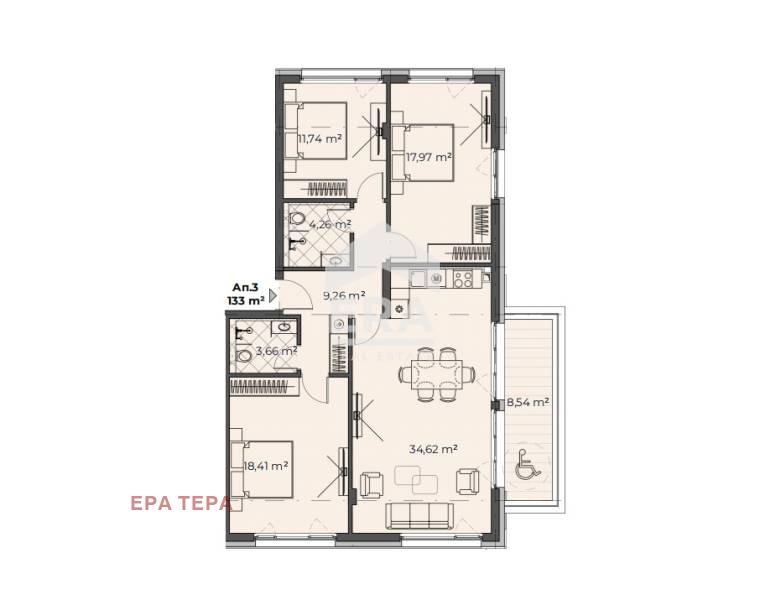 Продава 4-СТАЕН, гр. София, с. Бистрица, снимка 3 - Апартаменти - 54407987