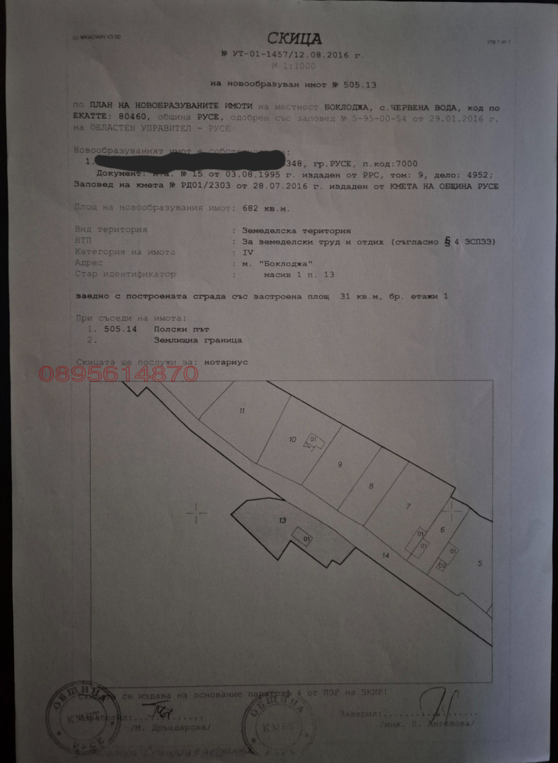 Продава ПАРЦЕЛ, гр. Русе, област Русе