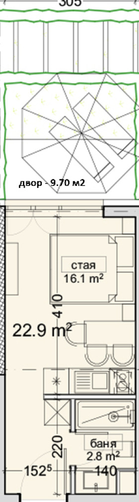 En venta  Estudio Varna , Vladislav Varnenchik 1 , 36 metros cuadrados | 97157162 - imagen [7]