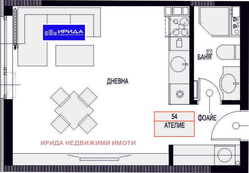 Продава  Studio Sofia , Ljulin 2 , 42 кв.м | 59736095 - изображение [4]