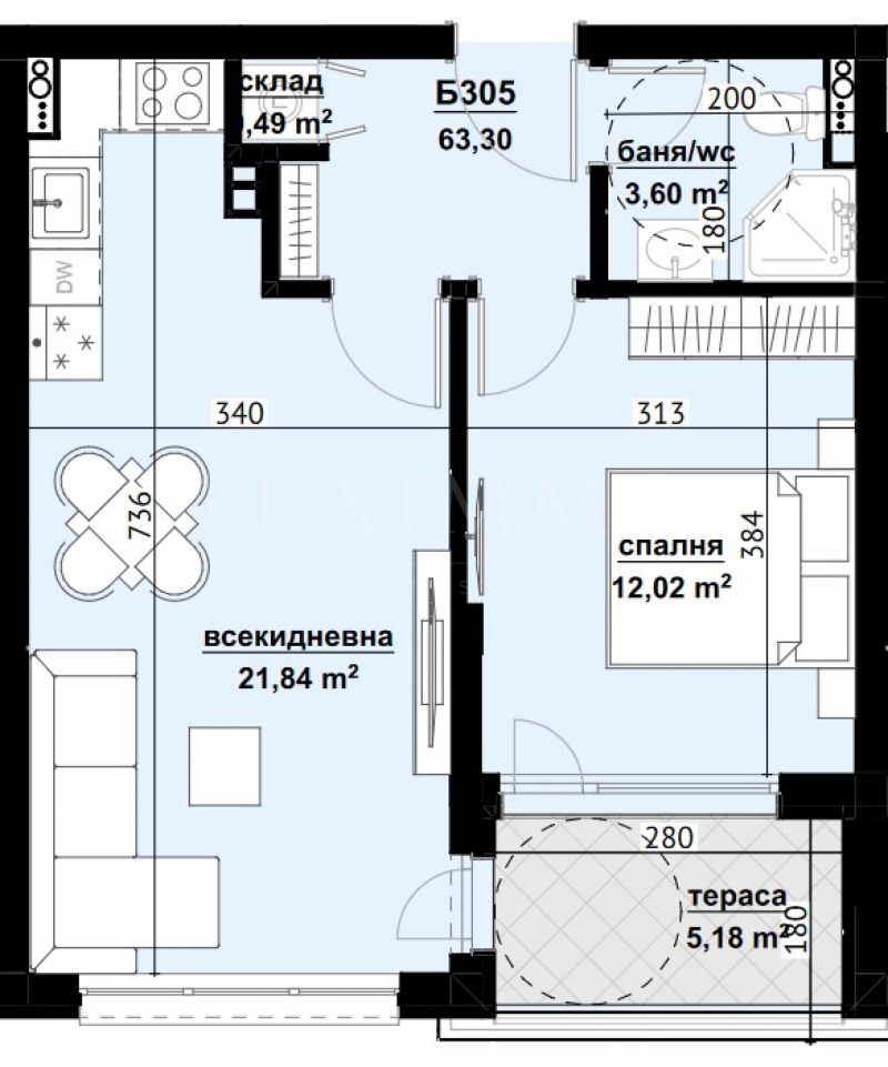 À vendre  1 chambre Bourgas , Izgrev , 66 m² | 14300944 - image [2]