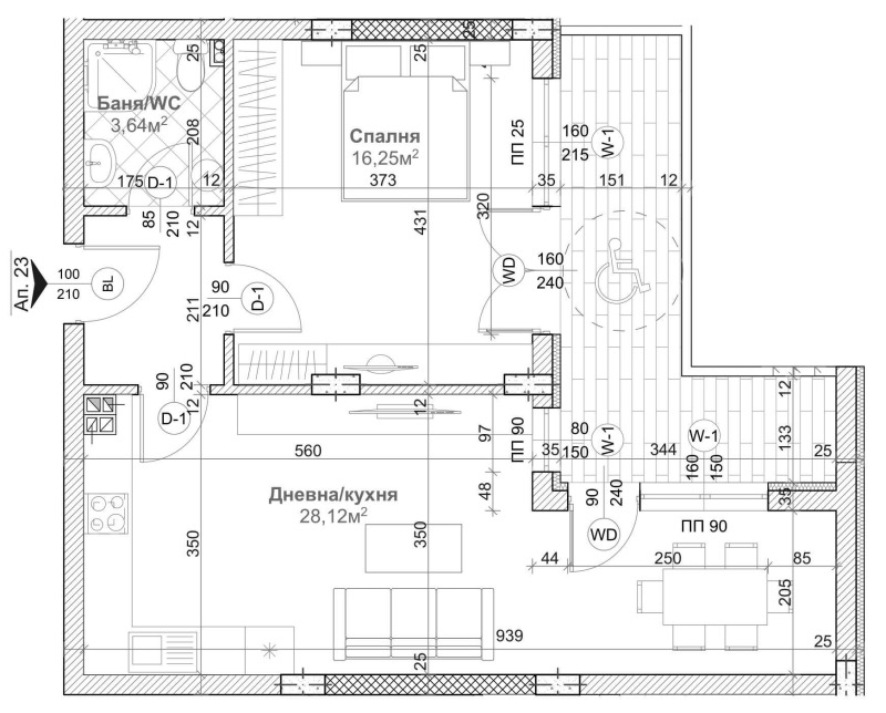 For Sale  1 bedroom Varna , Levski 1 , 86 sq.m | 32074073 - image [2]