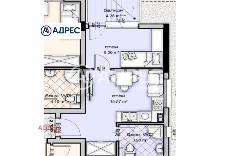 Продава 2-СТАЕН, гр. Варна, Кайсиева градина, снимка 2 - Апартаменти - 53197325