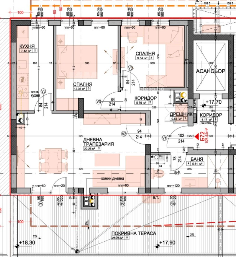 Eladó  2 hálószobás Sofia , Mladost 4 , 130 négyzetméter | 35435434 - kép [2]