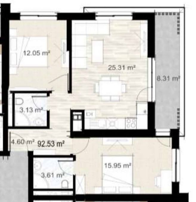 Продава 3-СТАЕН, гр. София, Зона Б-5, снимка 4 - Апартаменти - 52635859