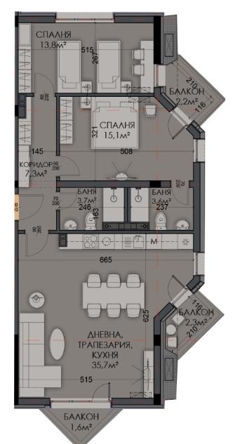 Продава 3-СТАЕН, гр. Варна, Виница, снимка 11 - Апартаменти - 52753478