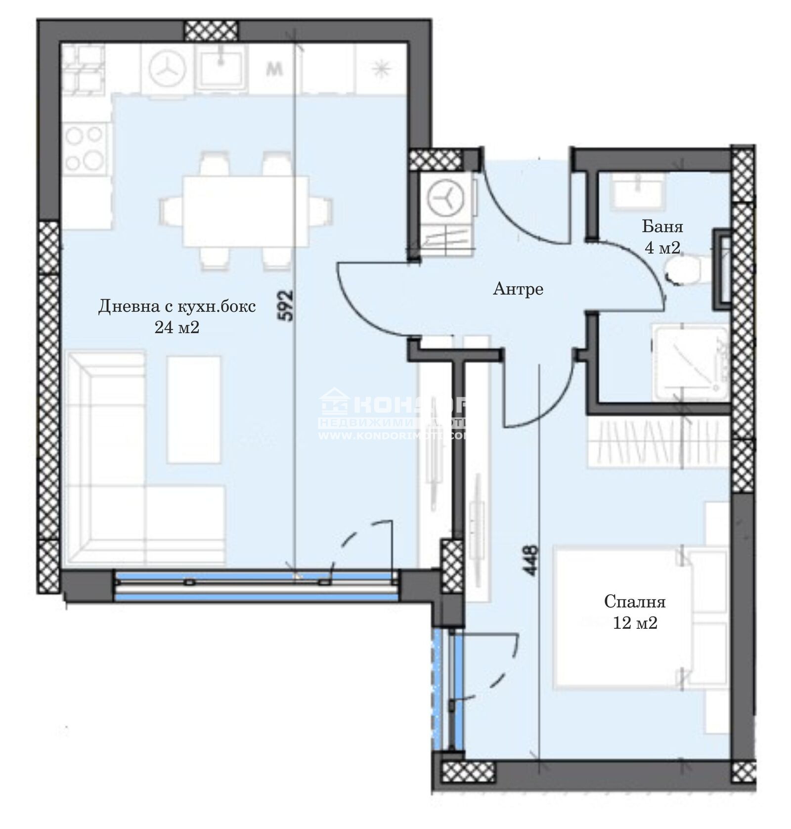 Продава 2-СТАЕН, гр. Пловдив, Тракия, снимка 5 - Апартаменти - 54695642