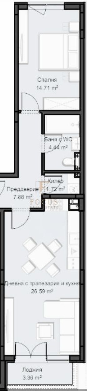 Продава 2-СТАЕН, гр. Пловдив, Христо Смирненски, снимка 2 - Aпартаменти - 48907514