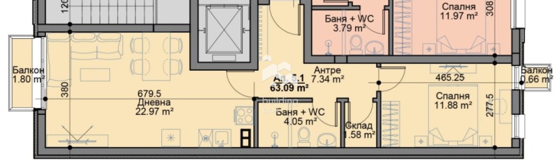 Продава 2-СТАЕН, гр. София, Овча купел, снимка 2 - Апартаменти - 53327282