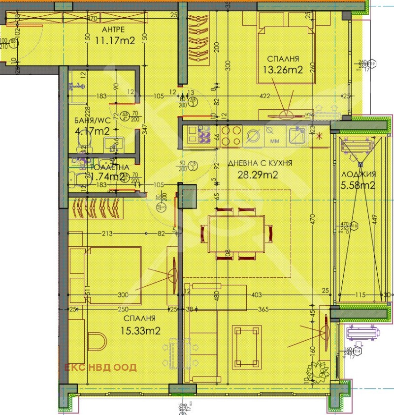 En venta  2 dormitorios Plovdiv , Trakiya , 116 metros cuadrados | 81357357