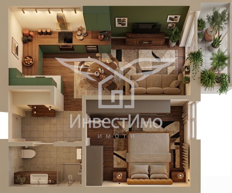Продава 2-СТАЕН в град София, Левски Г - 62 кв.м / 115 000 € » 224 920.45 лв., ИНВЕСТИМО