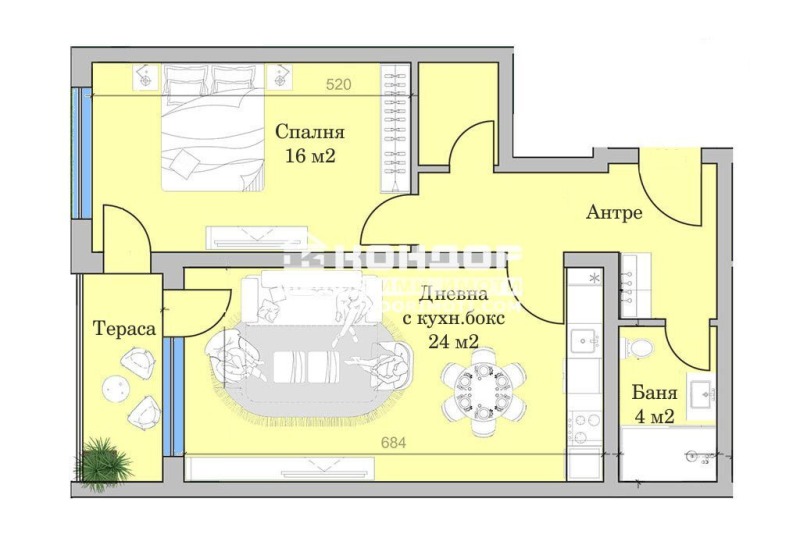 Продава  2-стаен град Пловдив , Христо Смирненски , 81 кв.м | 53952161 - изображение [8]
