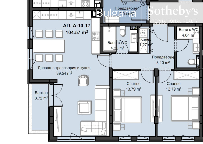Продава 3-СТАЕН, гр. София, Център, снимка 11 - Апартаменти - 52119384