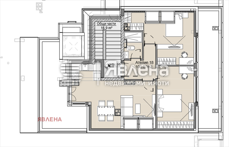 Продава 3-СТАЕН, гр. София, област София-град, снимка 4 - Апартаменти - 53713379