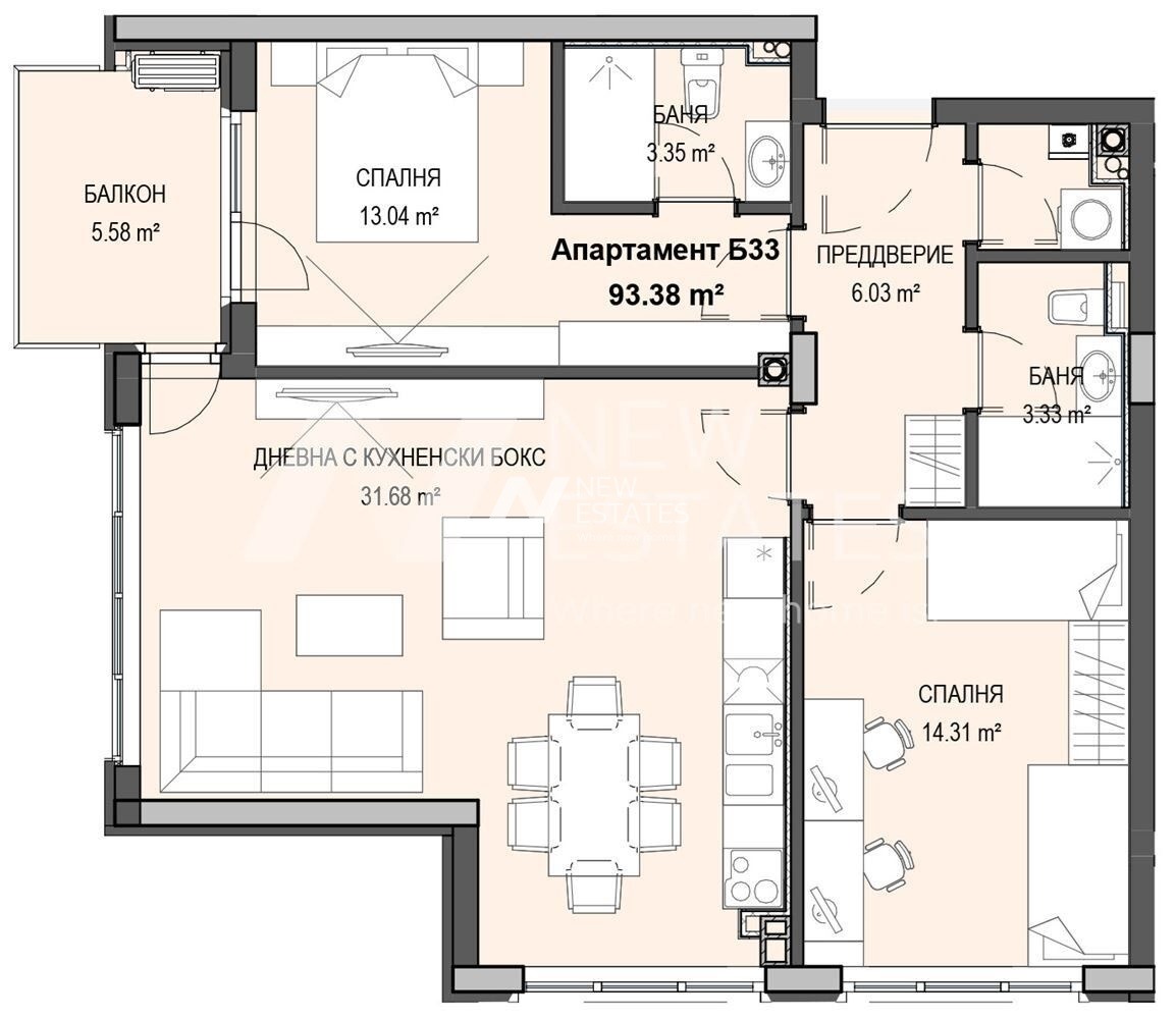 Продава 3-СТАЕН, гр. София, Кръстова вада, снимка 11 - Апартаменти - 55308550