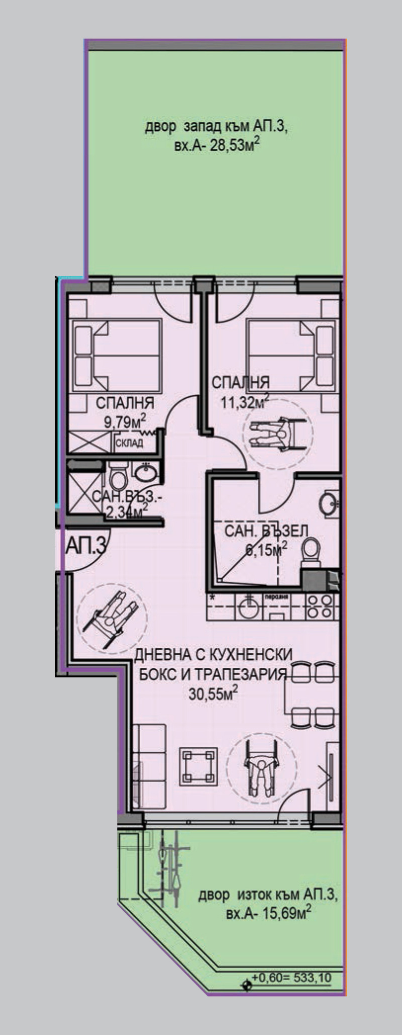 De vânzare  2 dormitoare Sofia , Obelia 2 , 80 mp | 47073913 - imagine [2]