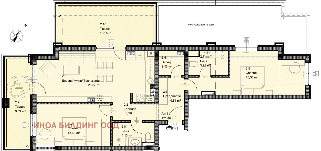 Продава 3-СТАЕН, гр. София, Овча купел, снимка 2 - Апартаменти - 54141730