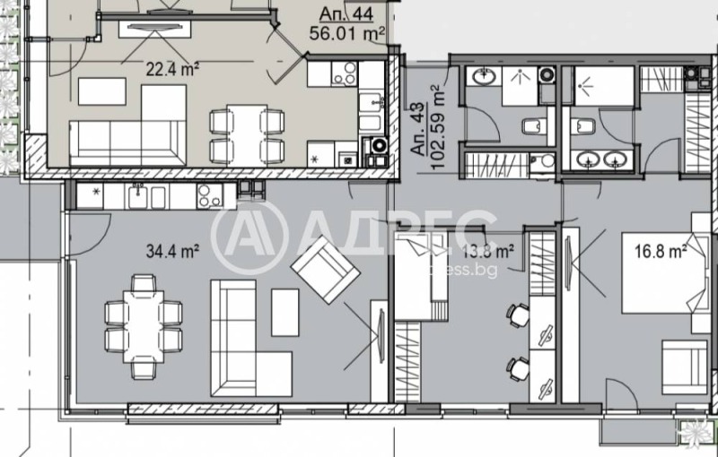 Продава 3-СТАЕН, гр. София, Кръстова вада, снимка 2 - Апартаменти - 53520672