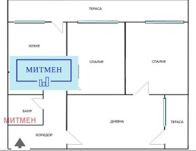 2 спальни Дианабад, София 1