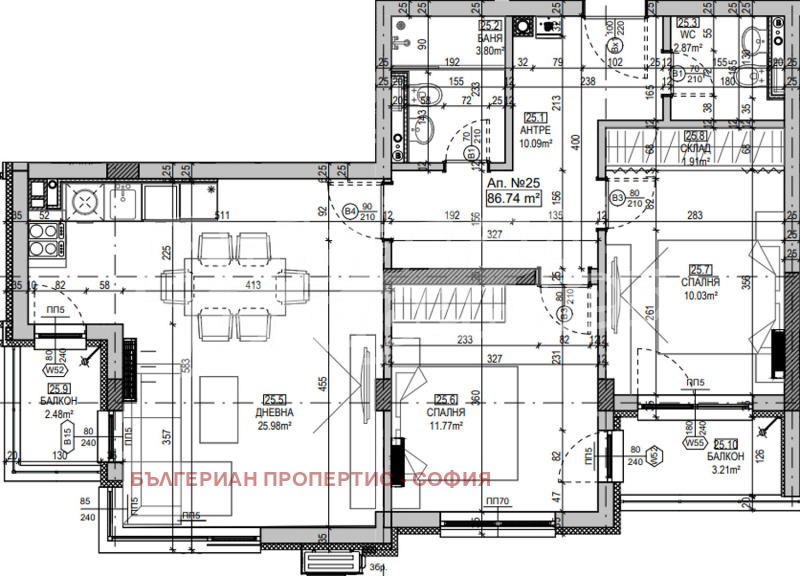 Продава 3-СТАЕН, гр. София, Манастирски ливади, снимка 12 - Апартаменти - 53149724