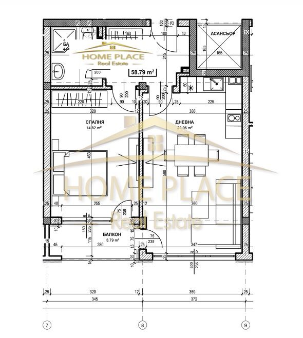 Продава  2-стаен град Варна , к.к. Св.Св. Константин и Елена , 62 кв.м | 86815575 - изображение [9]