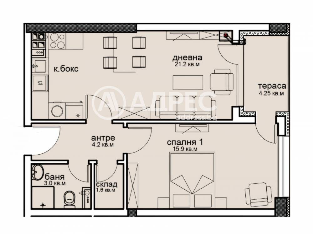 Продава 2-СТАЕН, гр. София, Витоша, снимка 4 - Апартаменти - 56458191