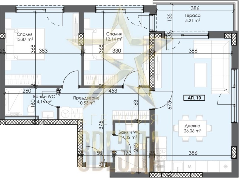 Продава 3-СТАЕН в град Пловдив, Тракия - 109 кв.м / 106 870 € » 209 019.55 лв., АГЕНЦИЯ ЗВЕЗДА