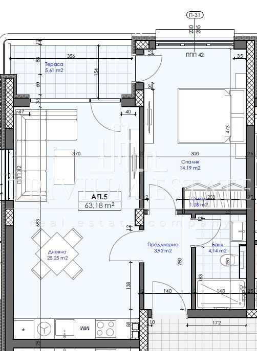 Продава 2-СТАЕН, гр. Пловдив, Коматево, снимка 2 - Апартаменти - 55736708