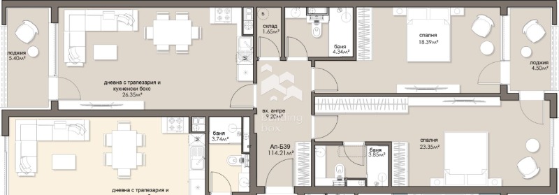 Продава 3-СТАЕН, гр. София, Люлин 5, снимка 2 - Апартаменти - 53371824