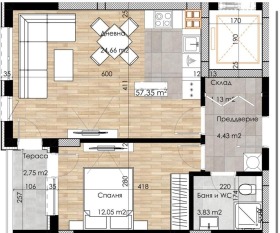 1 bedroom Ostromila, Plovdiv 14