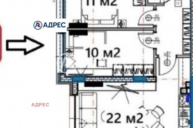 En venta  2 dormitorios Varna , Izgrev , 92 metros cuadrados | 44573109 - imagen [5]