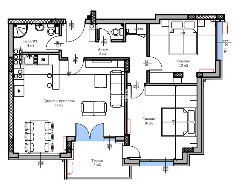 À vendre  2 chambres Plovdiv , Hristo Smirnenski , 114 m² | 74067191 - image [5]