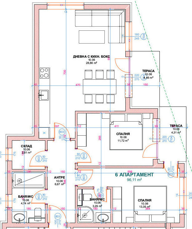 Na prodej  2 ložnice Burgas , Krajmorie , 109 m2 | 81115612 - obraz [2]