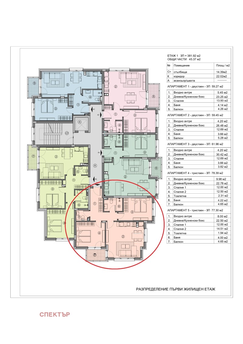Продаја  2 спаваће собе Перник , Изток , 92 м2 | 91383374 - слика [2]