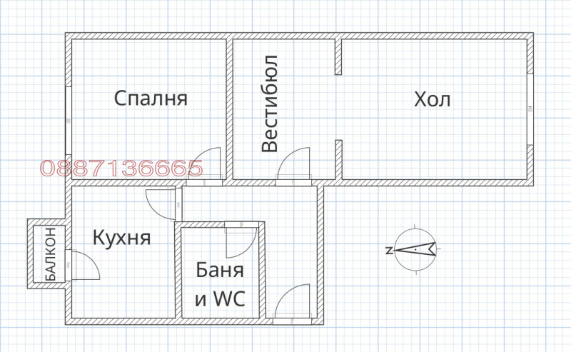 Продава 3-СТАЕН, гр. София, Център, снимка 2 - Апартаменти - 52594090