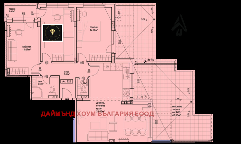 Продаја  3 спаваће собе Пловдив , Пештерско шосе , 156 м2 | 40786810 - слика [2]