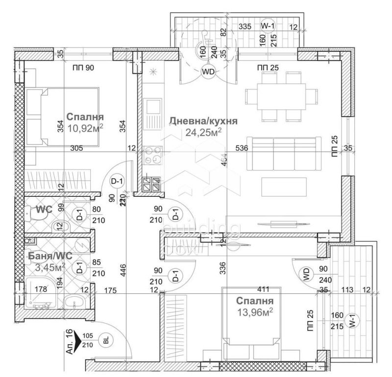 На продаж  2 спальні Варна , м-т Сотира , 96 кв.м | 56583293 - зображення [2]