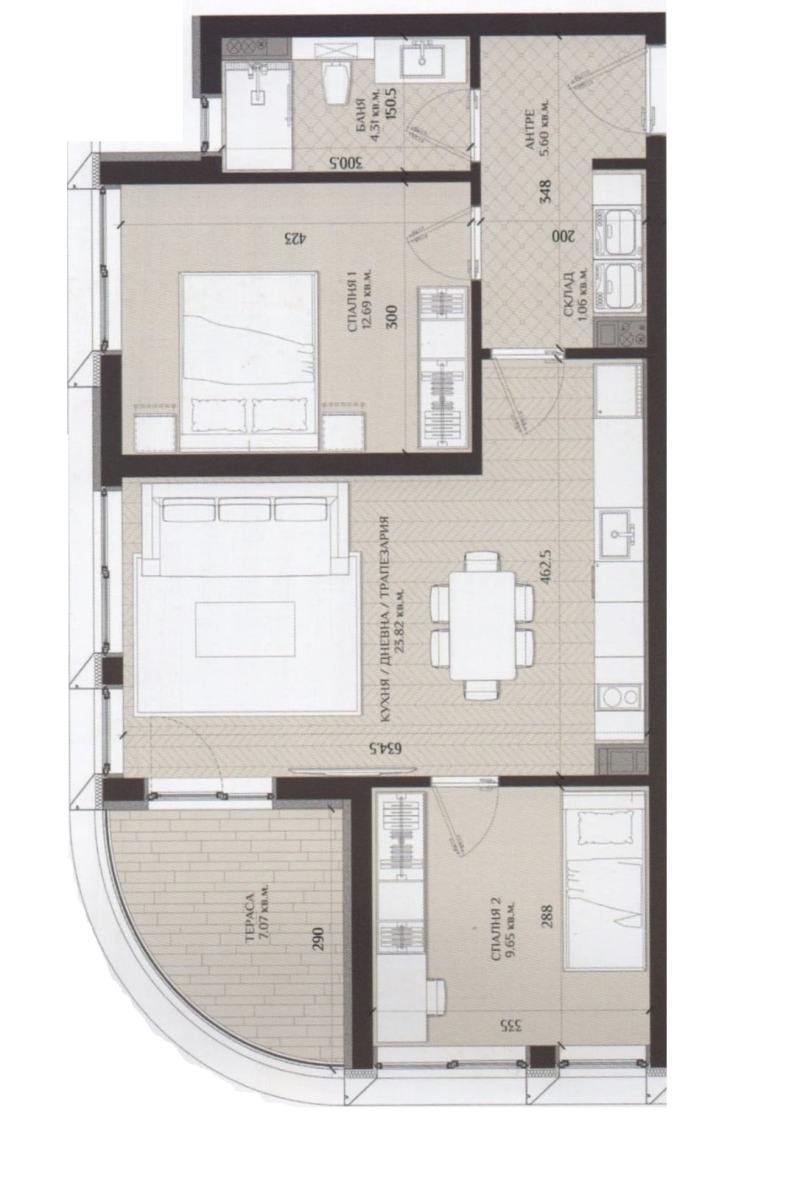 Продава 3-СТАЕН, гр. Бургас, област Бургас, снимка 4 - Апартаменти - 53421651
