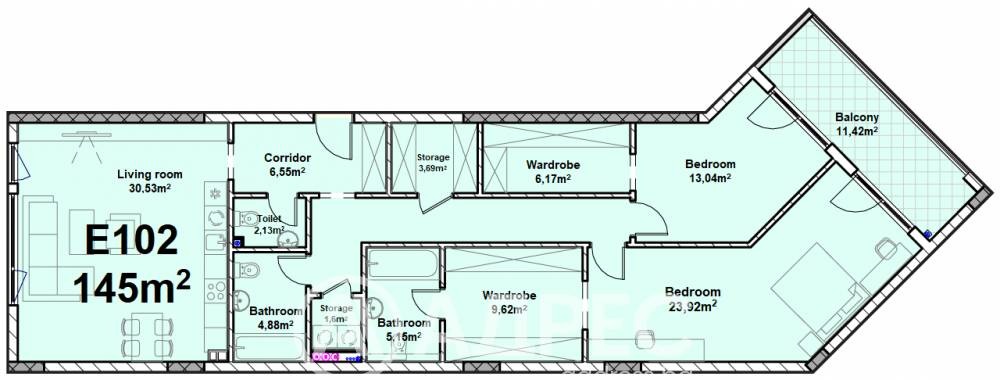 Продава 3-СТАЕН, гр. София, Полигона, снимка 3 - Апартаменти - 52439250