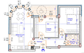 2 Schlafzimmer Zentar, Warna 4