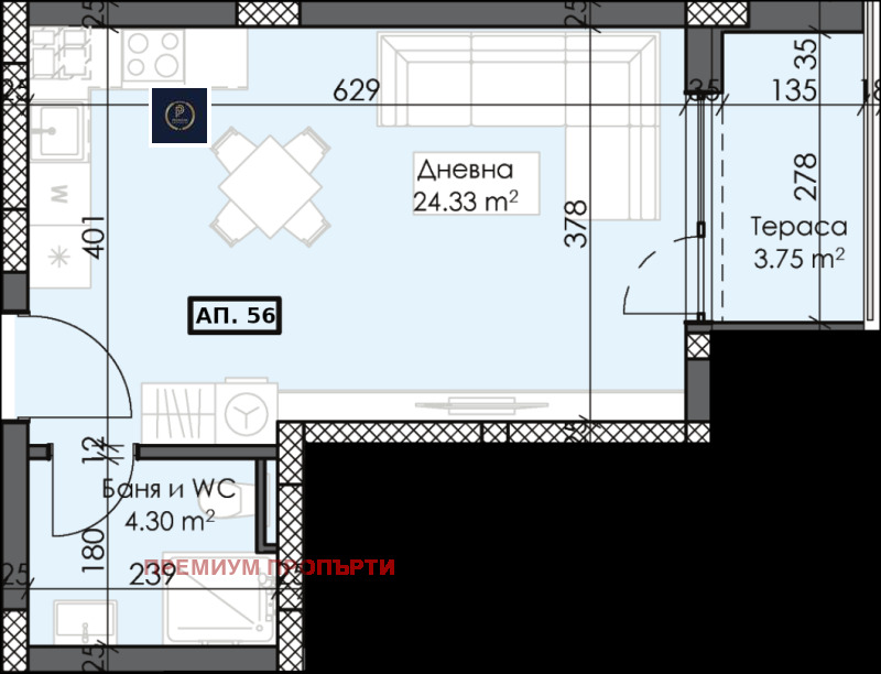 Продава  1-стаен град Пловдив , Тракия , 45 кв.м | 91171810