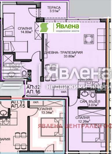 Продава 3-СТАЕН, гр. София, Обеля 2, снимка 1 - Aпартаменти - 47427455