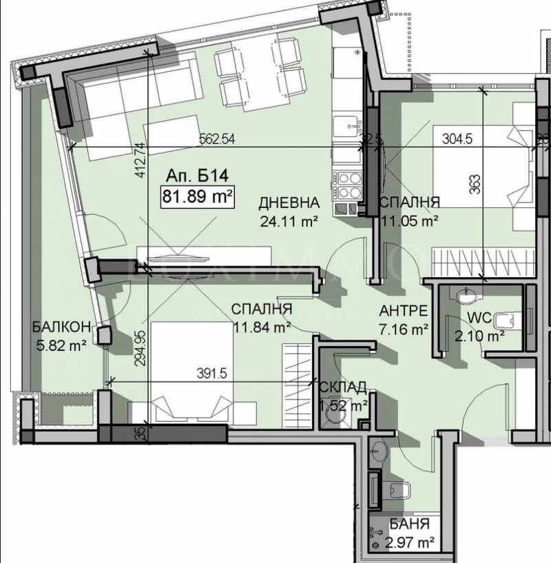 Продава 3-СТАЕН, гр. София, Манастирски ливади, снимка 7 - Aпартаменти - 47549359