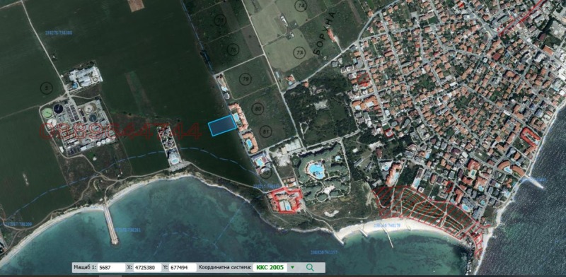 Продава ПАРЦЕЛ, гр. Ахелой, област Бургас, снимка 2 - Парцели - 52780523