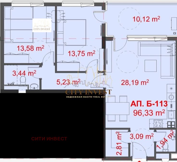 Продава 3-СТАЕН, гр. Бургас, Славейков, снимка 14 - Апартаменти - 56715789