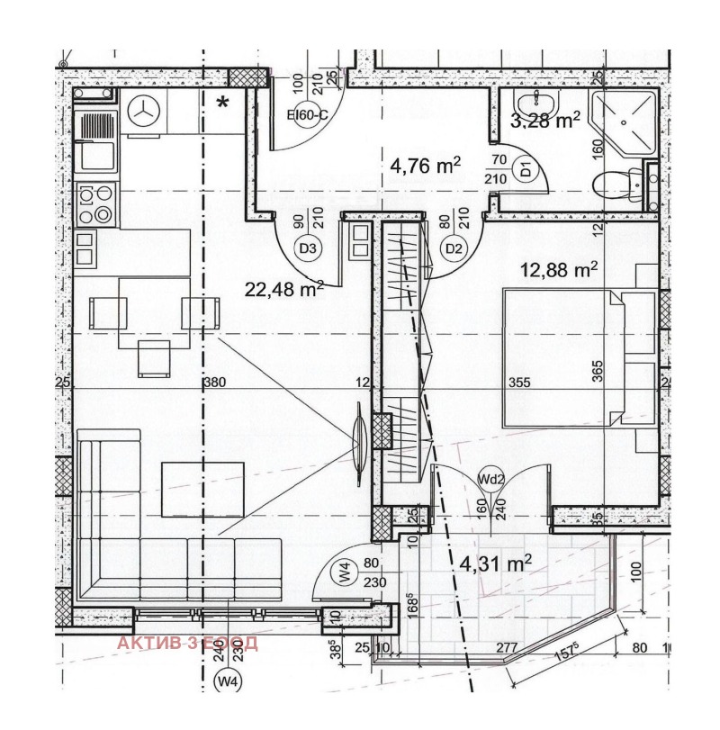 На продаж  1 спальня София , Овча купел 1 , 64 кв.м | 20691328